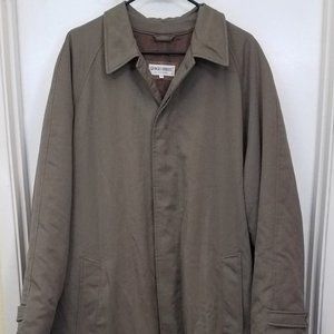 Giorgio Armani Le Collezioni Olive Trench Coat